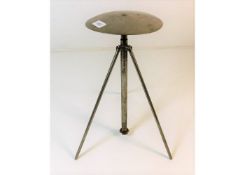 A WW2 telescopic nickel plate helmet stand. Proven