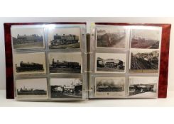 A vintage postcard album, mostly mixed including r