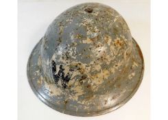 A WW2 ARP wardens helmet. Provenance: Submitted by