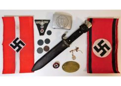 A WW2 Nazi Third Reich Hitler Youth dagger twinned