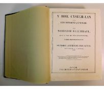Book: A rebound 19thC. Welsh bible Y-Bibl Cysegr-L