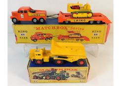 A boxed Matchbox King Size Dart K-2 dump truck twi