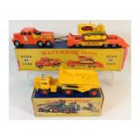 A boxed Matchbox King Size Dart K-2 dump truck twi