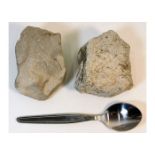 Two pieces of rock & a teaspoon from the Eagles Ne