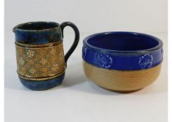 Two Doulton stoneware items £5-10