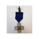 A Nazi Germany Third Reich Faithful Service medal.
