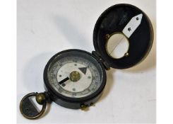 A WW1 military compass inscribed Ronald Mosley Ast