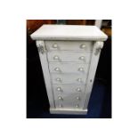 A Victorian painted Wellington chest 41in high x 1