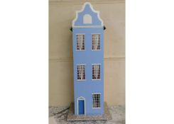 A large Dutch style dolls house 45in high x 14in w