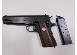 A reproduction Colt M1911 US army pistol