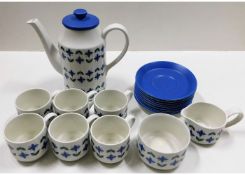 A Midwinter Roselle retro coffee set