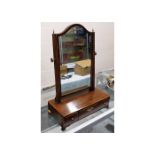 A 19thC. mahogany dressing table mirror with drawe