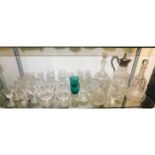 A quantity of mixed glassware including Victorian,