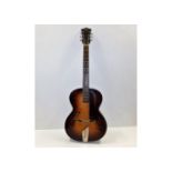 A vintage Hofner Congress acoustic guitar