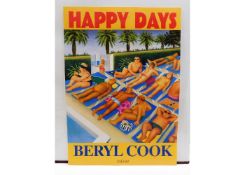 A Beryl Cook Happy Days out of print book promotio