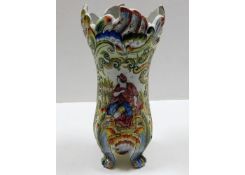 A 19thC. French faience vase 11in tall