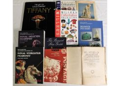 A quantity of 10 books relating to antiques & coll