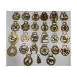 A quantity of 26 horse brasses & one other