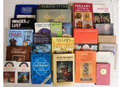 A quantity of 24 books relating to antiques & coll