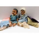 Two vintage child's dolls a/f with accessories