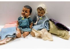 Two vintage child's dolls a/f with accessories