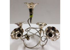 A silver plated epergne 12in high
