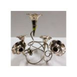 A silver plated epergne 12in high