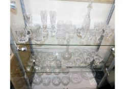 A quantity of mixed glassware including eight anti