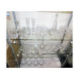 A quantity of mixed glassware including eight anti