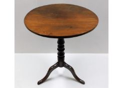 A 19thC. mahogany tilt top occasional table 26in h