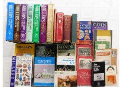 A quantity of 28 books relating to antiques & coll