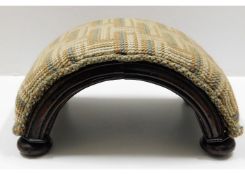 A Victorian arched foot/leg rest 13in wide 6.5in a