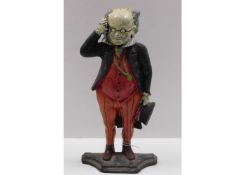 A cast iron doorstop of Dickens character, Samuel