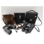 Two pairs of Hilkinson binoculars & an empty case