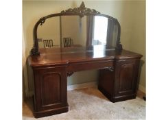 An impressive, large Victorian mahogany sideboard