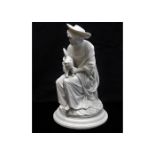 A c.1871 Worcester parian ware figure of woman wit