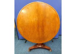 A Victorian mahogany breakfast table 39in wide