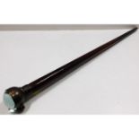 A Prince Albert cane with clock top (not running,