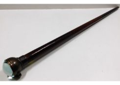 A Prince Albert cane with clock top (not running,