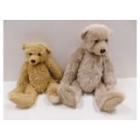 Two Dean's Rag Book Ltd. bears, one mohair, one gr