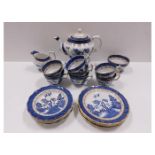 Twenty pieces of Booths Old Willow pattern tea war