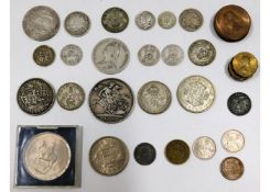 A quantity of mixed coinage including 148g of pre-