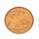 Gold Coins - Queen Elizabeth II sovereign 1981