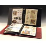 Stamps - Collection of Mercury silk covers including; £10 Dickensian cover and various coin covers