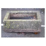 Draycott stone rectangular trough, 70cm x 47cm x 28cm high