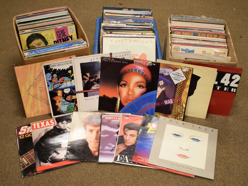 Records - Large selection of mainly late 20th Century pop compilations etc