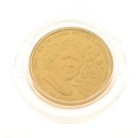 Gold Coins - Queen Elizabeth II Guernsey gold proof £25 coin 2000 in presentation box