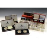 Coins & Medallions - Collection of Commemorative Isle of Man crowns including World Cup and Euro