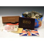 Coins - Collection of GB and World coinage, together with a small selection of GB bank notes and
