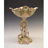 Late 19th/early 20th Century Continental porcelain table centre, 41.5cm high
